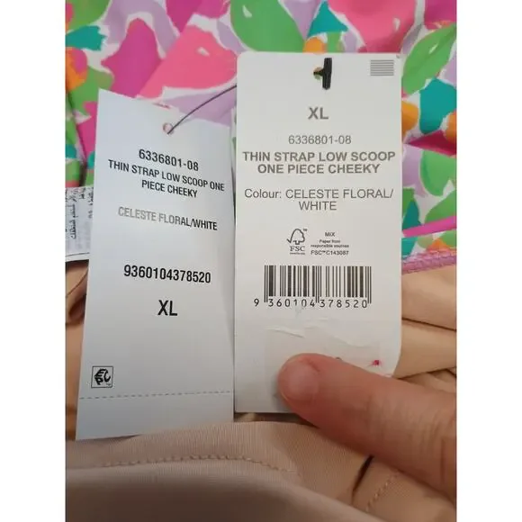 Cotton On Women's Floral-Print Cheeky One-Piece Swimsuit Size XL NWT - Picture 12 of 12